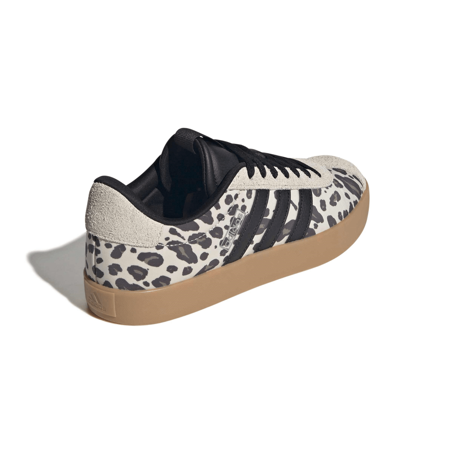 Tenis Adidas VL Court 3.0 Dama Casual Animal Print Beige Mujer — imagen 3