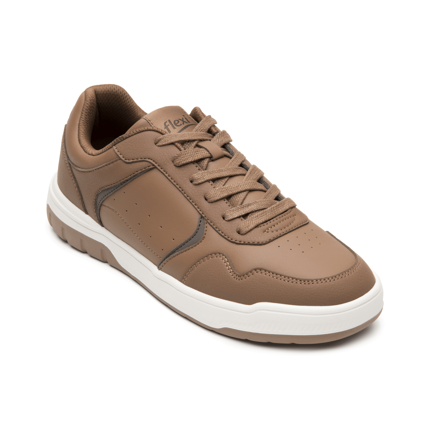 Tenis Flexi Hombre Casual Café Caballero — imagen 2