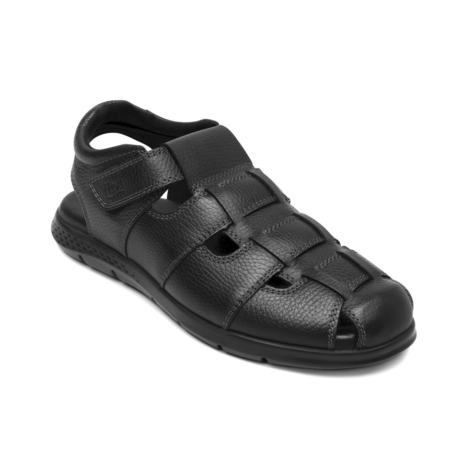 Sandalias Flexi Caballero Negro Casual Cerrada Cómoda Hombre — imagen 3