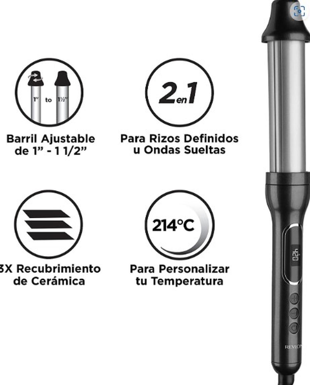 TENAZA RIZADORA REVLON RVIR1183 CERAMICA 1 A 1/2 PUL — imagen 6