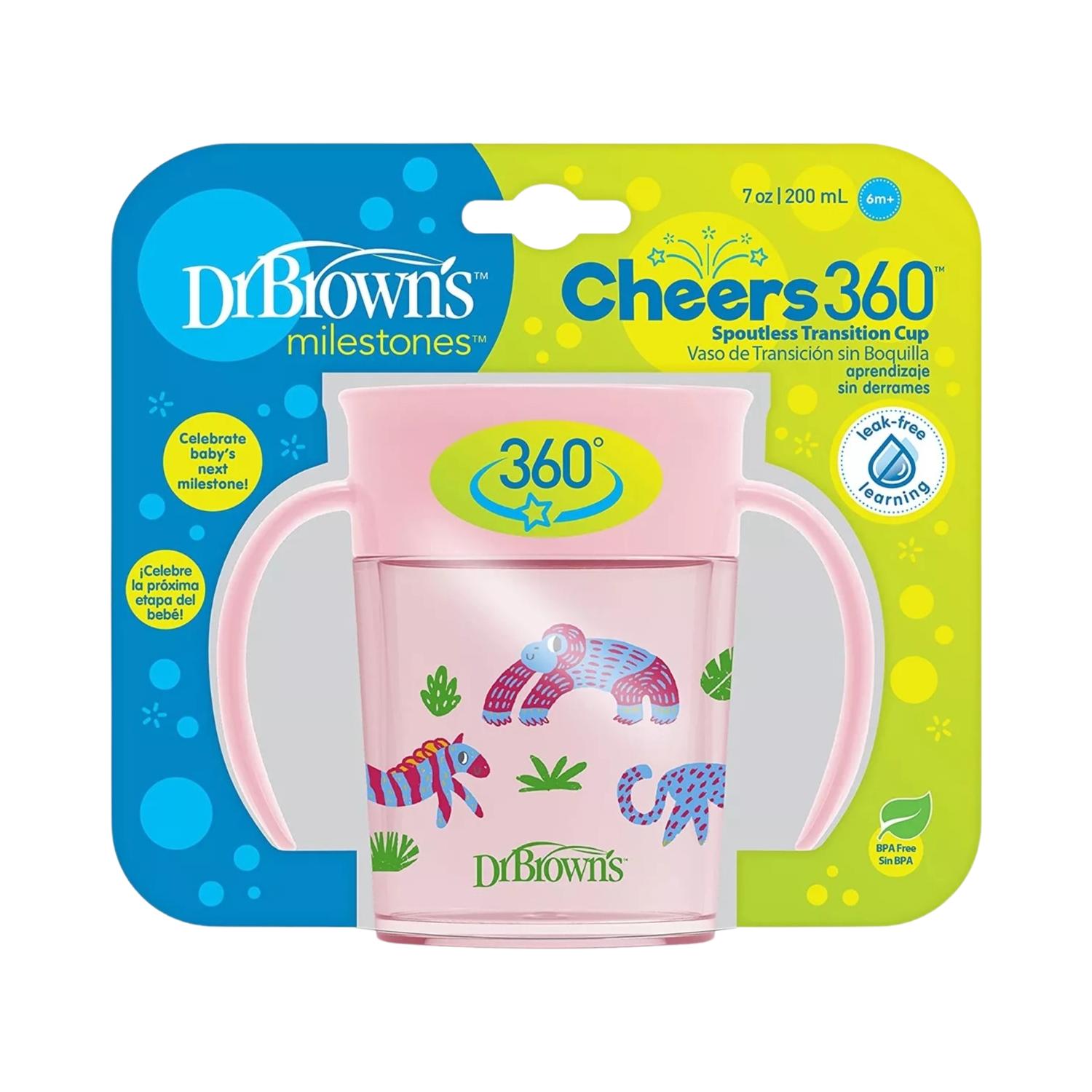 Vaso Entrenador Dr Browns 360° 7oz/200ml 6m+ Color Rosa — imagen 6