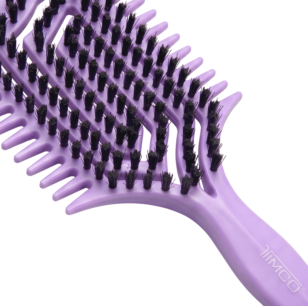 Cepillo Para Cabello Rizado TIMCO C6305 Nylon Antiestático, Definidor de Rizos y Secado Rapido — imagen 3