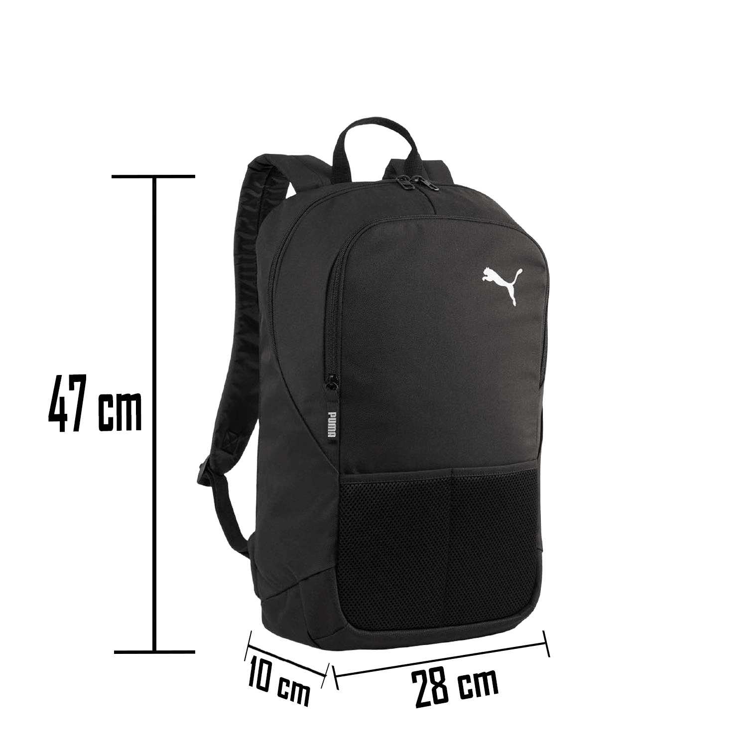 Mochila Puma Teamgoal Negra Escolar Hombre Mujer 24Lt — imagen 3