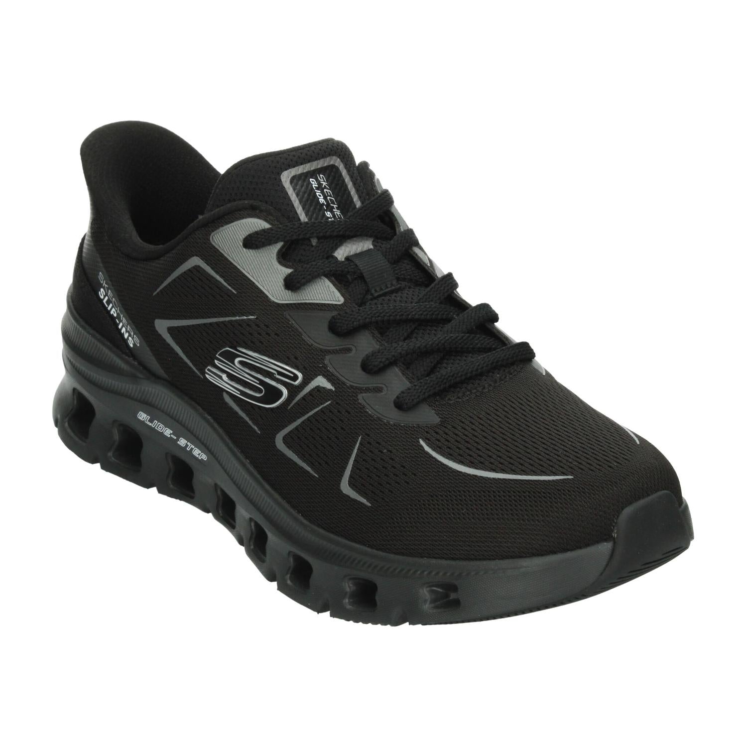 Tenis Hombre Skechers Glide-Step Negro Deportivo Caballero — imagen 3