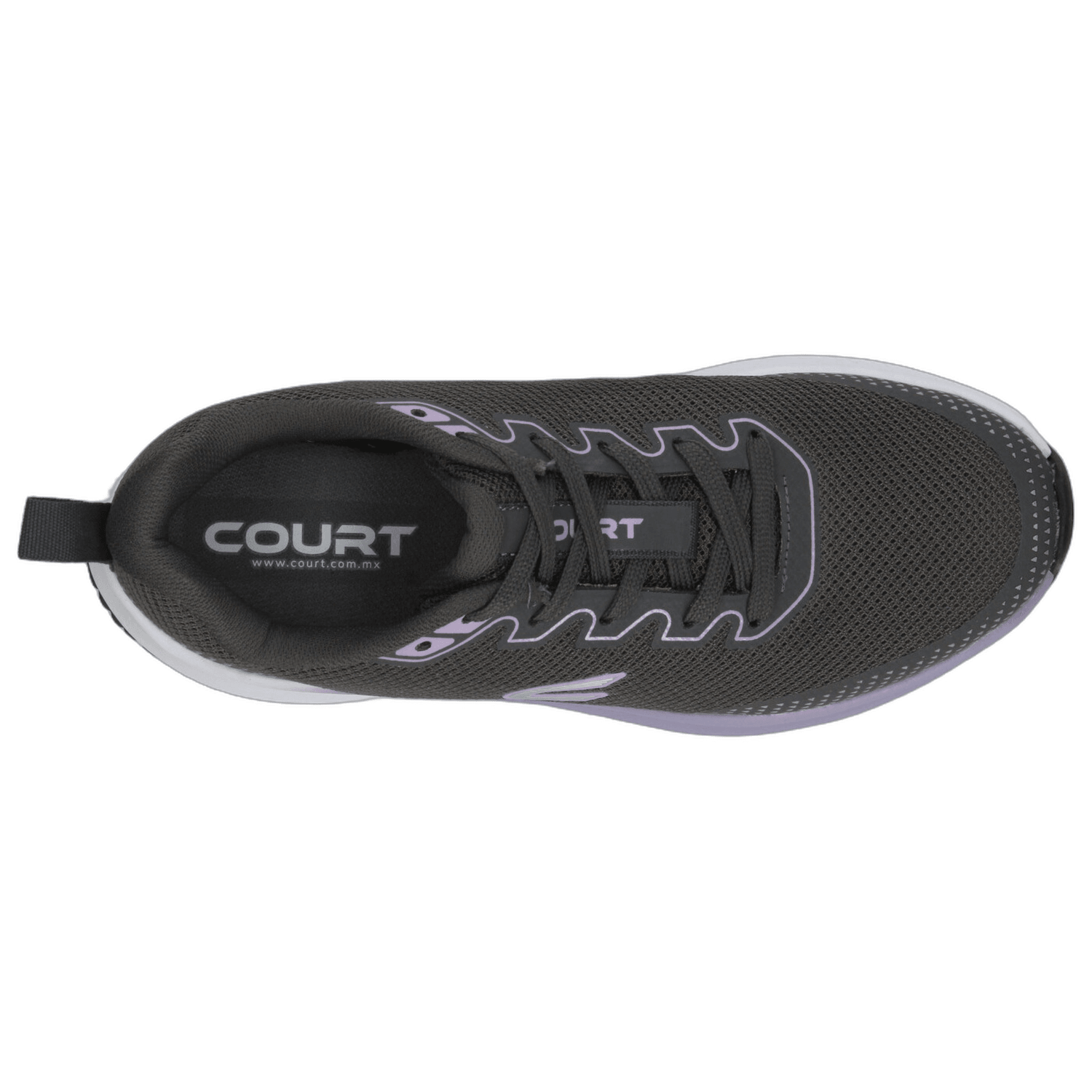 Tenis Dama Court Gris Deportivo Mujer — imagen 9