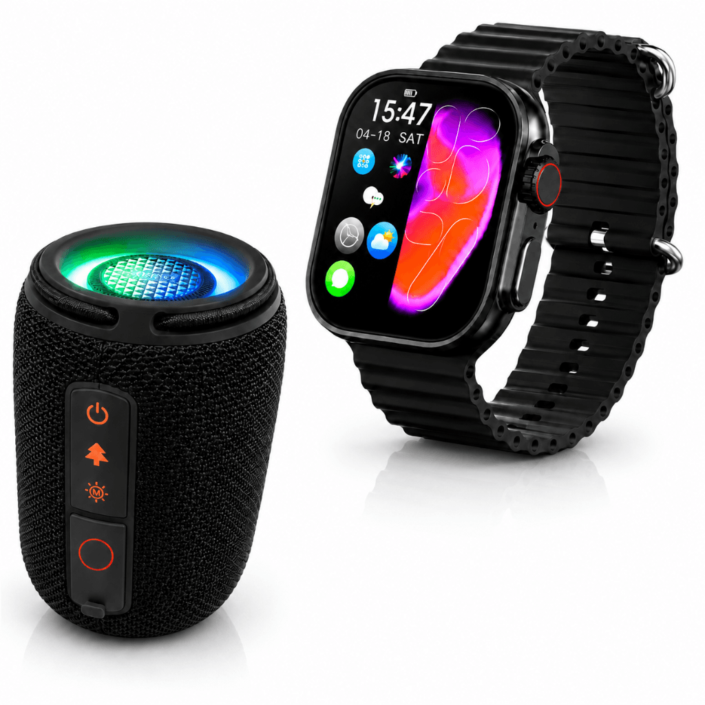 Smartwatch Microwear Ultra 5 U5 + Bocina Bluetooth G‑Tide SV30 — imagen 2