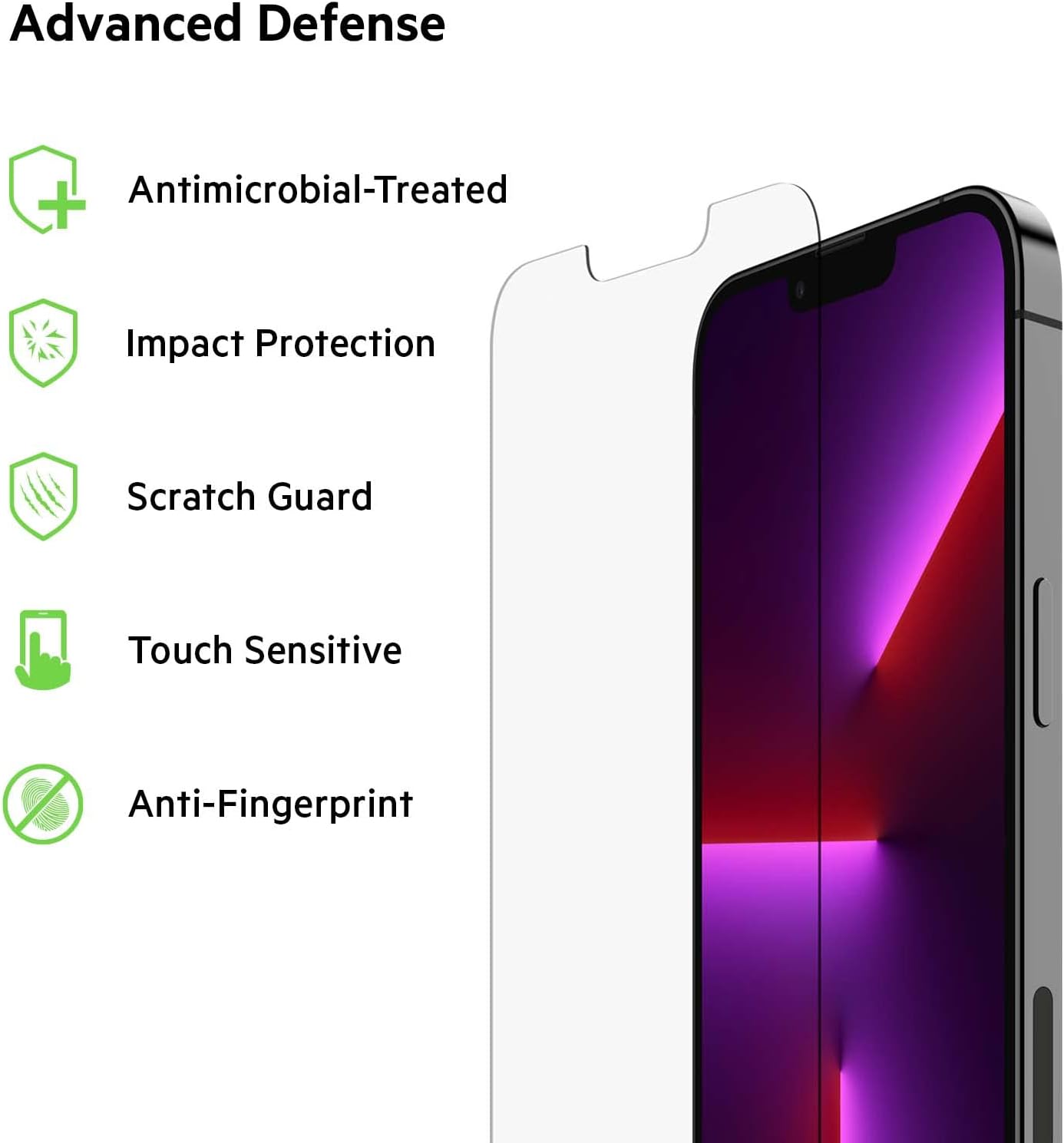 Mica Belkin Screen Force TemperedGlass - iPhone 14 Pro Max — imagen 3