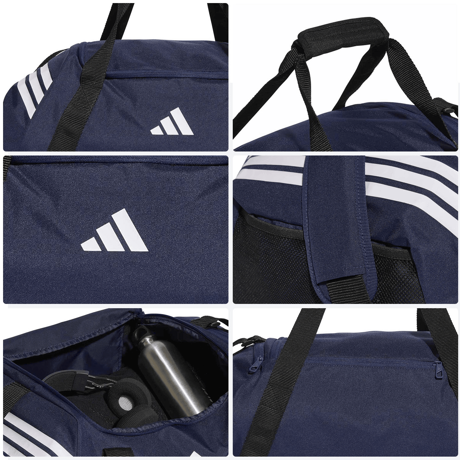Bolsa Deportiva Adidas Tiro Gym Viaje Unisex Azul — imagen 6
