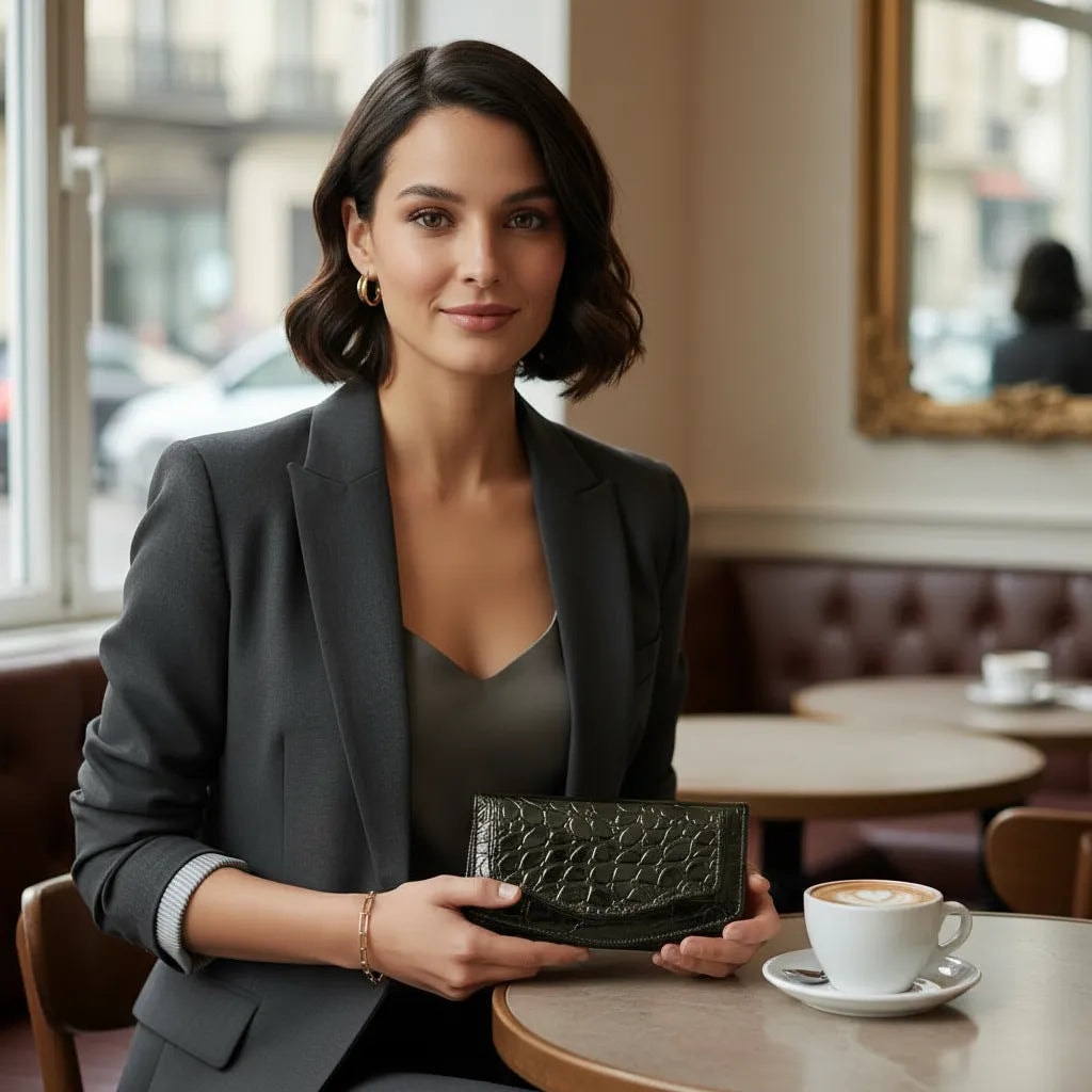 Cartera De Dama Piel Legitima Charol Original Aranza — imagen 3