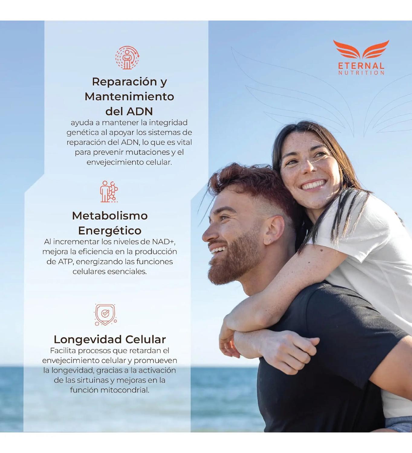 Essentials: NAD+ Puro con TMG y Ácido Alfa Lipoico, Trimetilglicina + NMN + NR, 200 Cápsulas — imagen 2