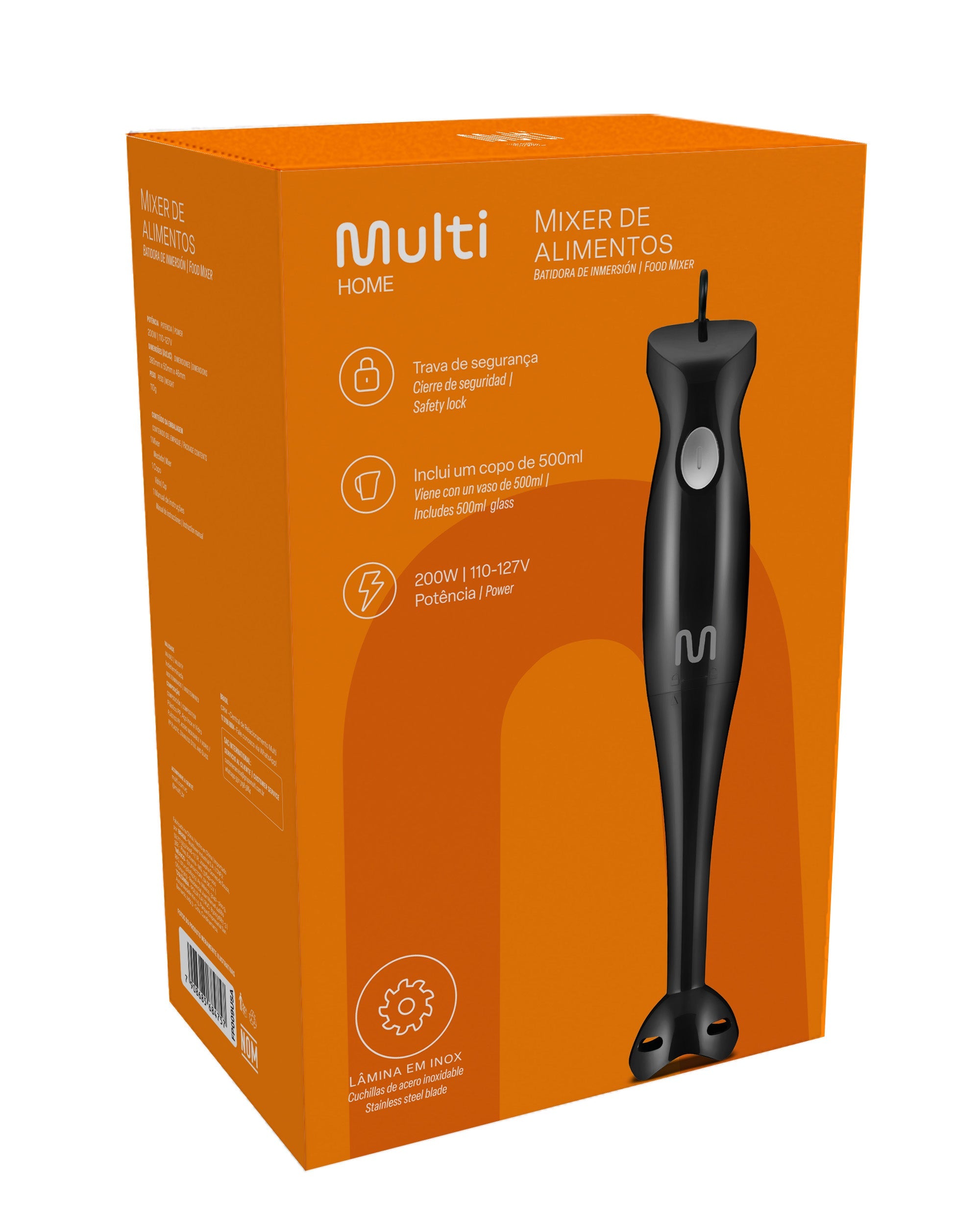 Batidora de inmersión Multi acero inoxidable vaso 500 ml — imagen 5