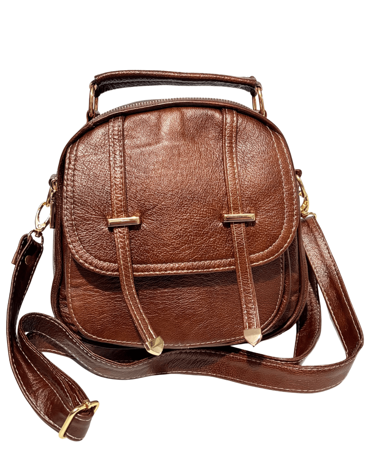 Bolsa Crossbody Mochila Para Mujer Jf66 Piel Legitima Original — imagen 14