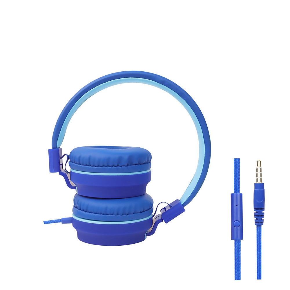 Audifonos Alámbricos On Ear Viva STF 8hrs Uso Azul — imagen 5