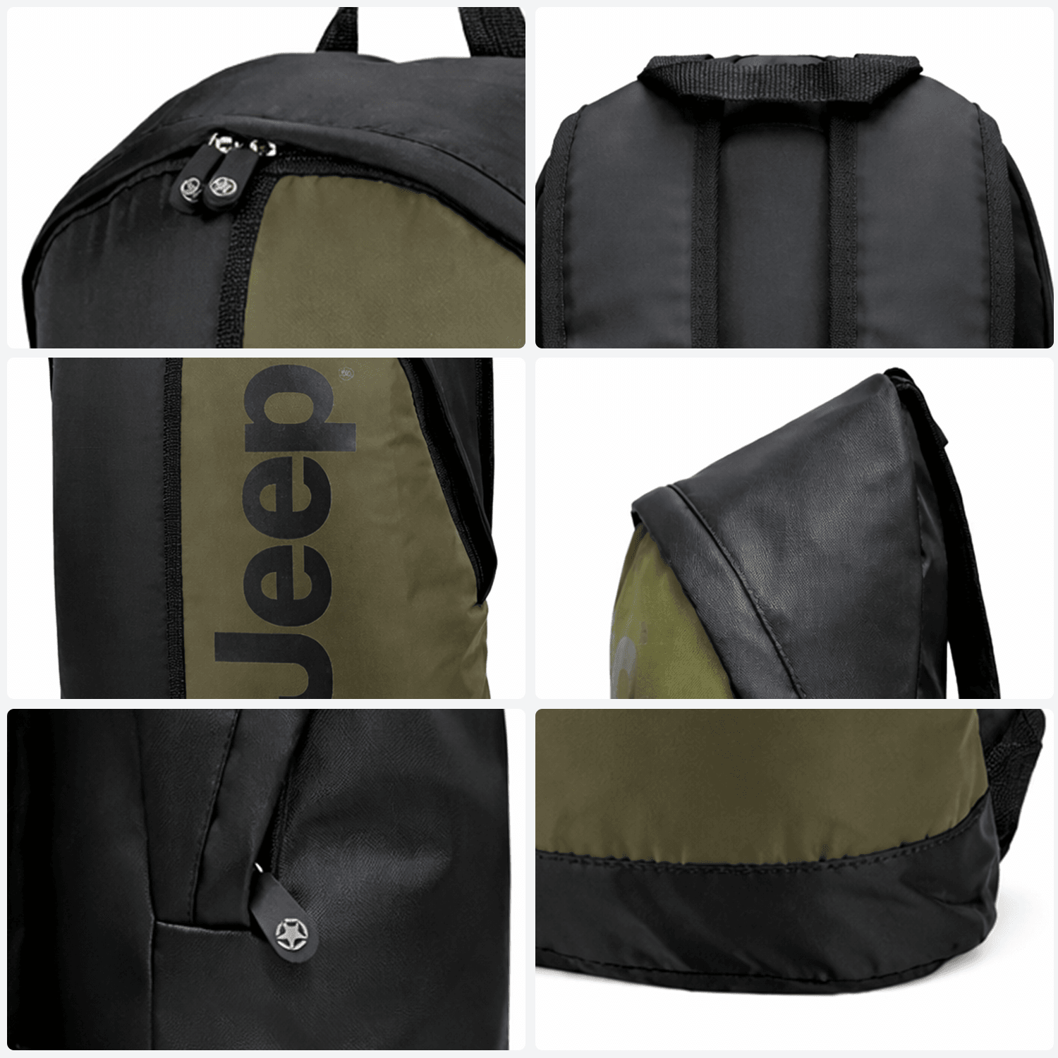 Mochila Jeep Hombre Casual Verde Caballero — imagen 3