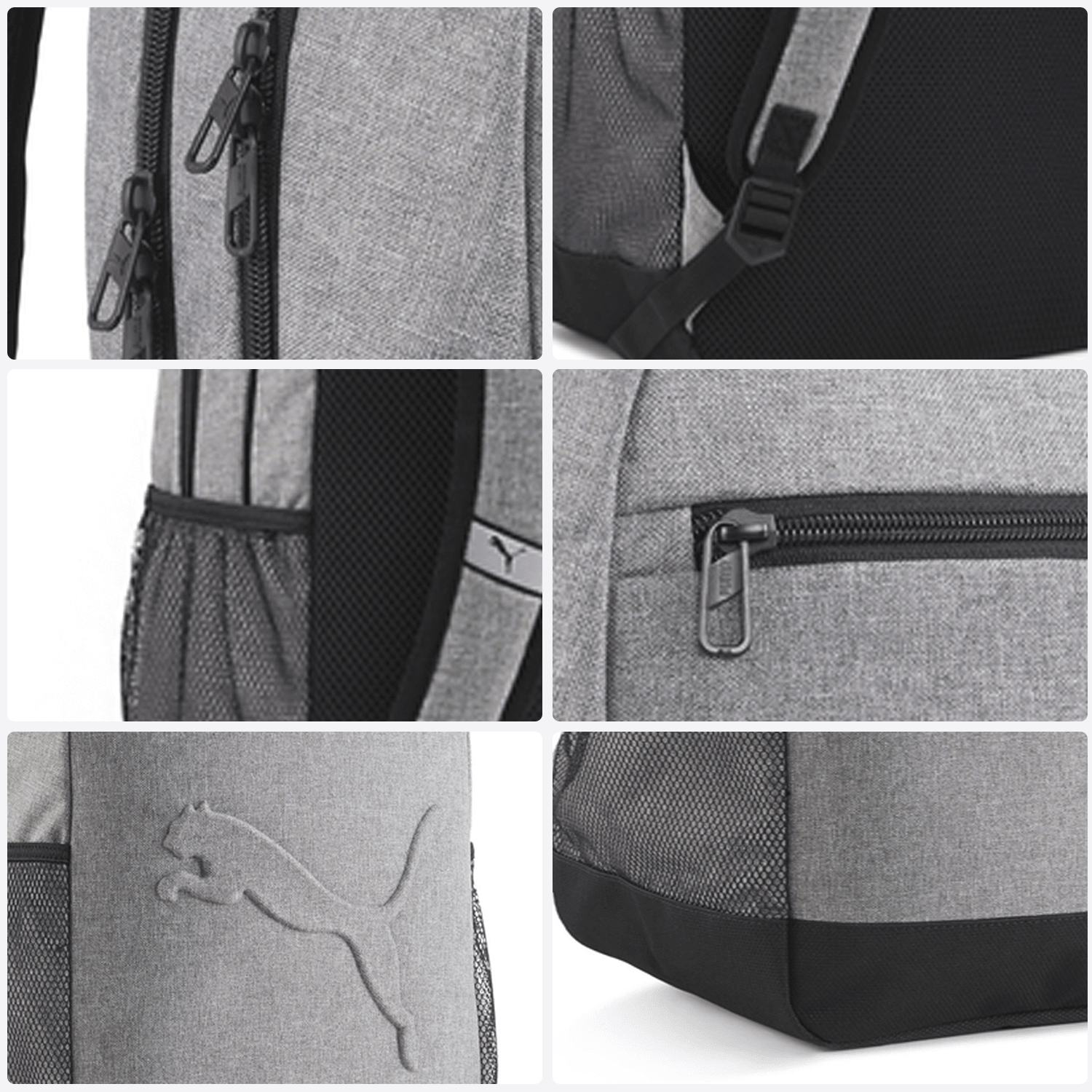 Mochila Puma Buzz Escolar Gris Unisex — imagen 3