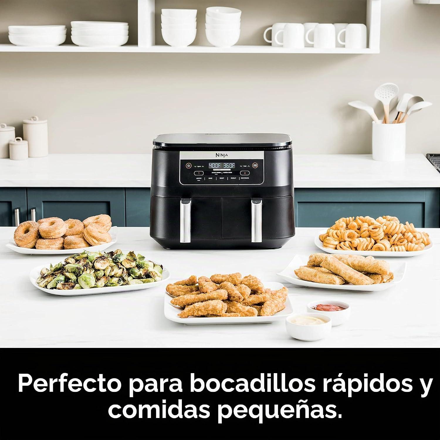 Freidora de Aire Doble Zona Ninja DZ090 Foodi 5 en 1 5.6 L Negra — imagen 8