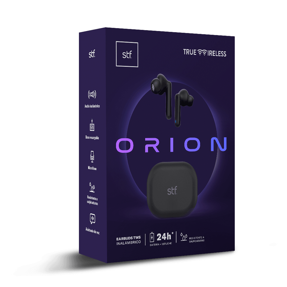 Audifonos Inalámbricos Tws Orion STF 24hrs Uso Protección IPX4 Blanco — imagen 6
