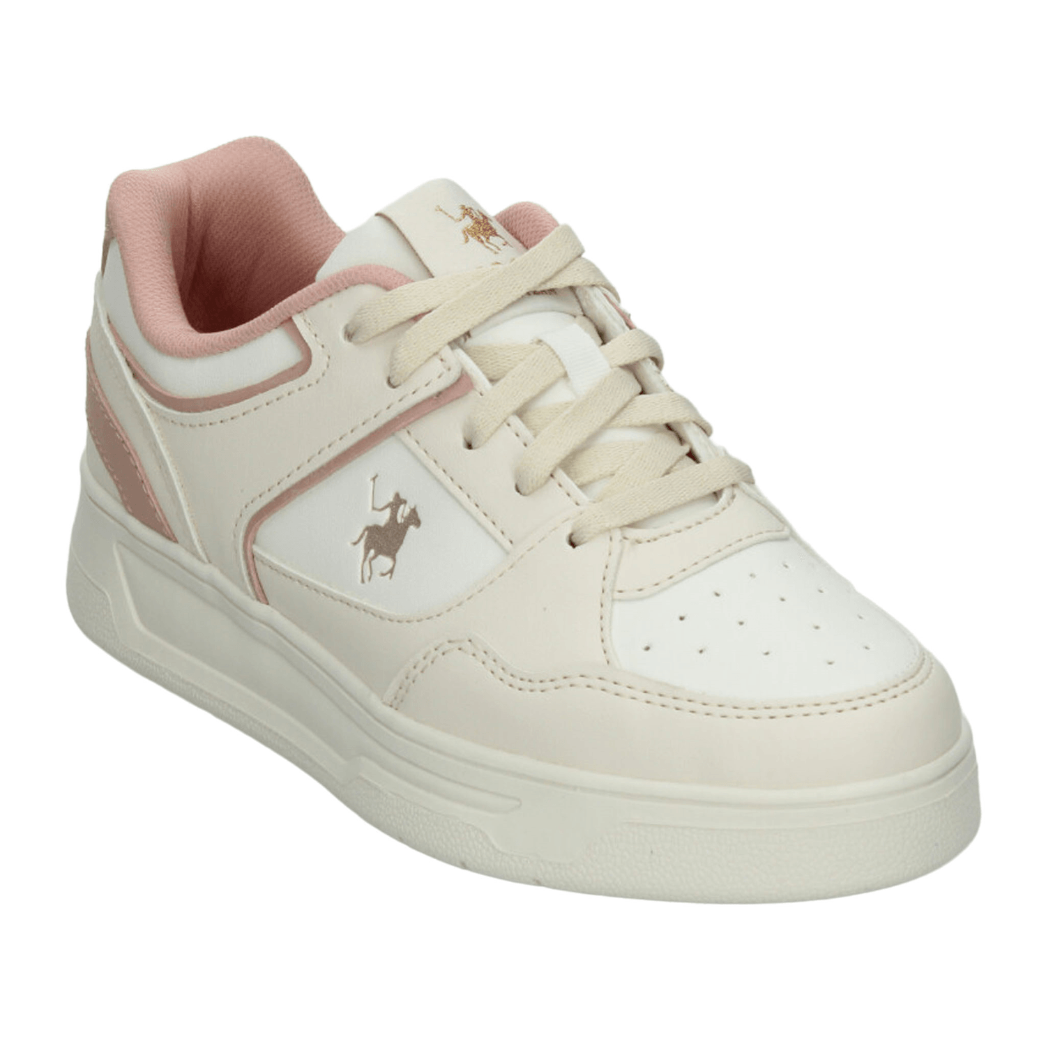 Tenis Polo Dama Beige Rosa Deportivo Para Mujer — imagen 5