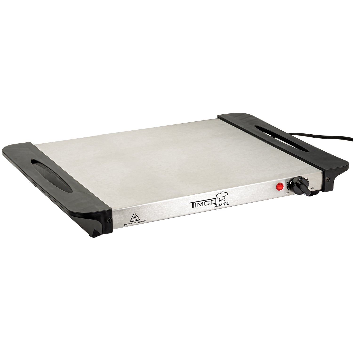 Plancha Eléctrica de Calentamiento Mantiene Alimentos Calientes Bandeja Acero Inoxidable Timco BCE200 — imagen 3