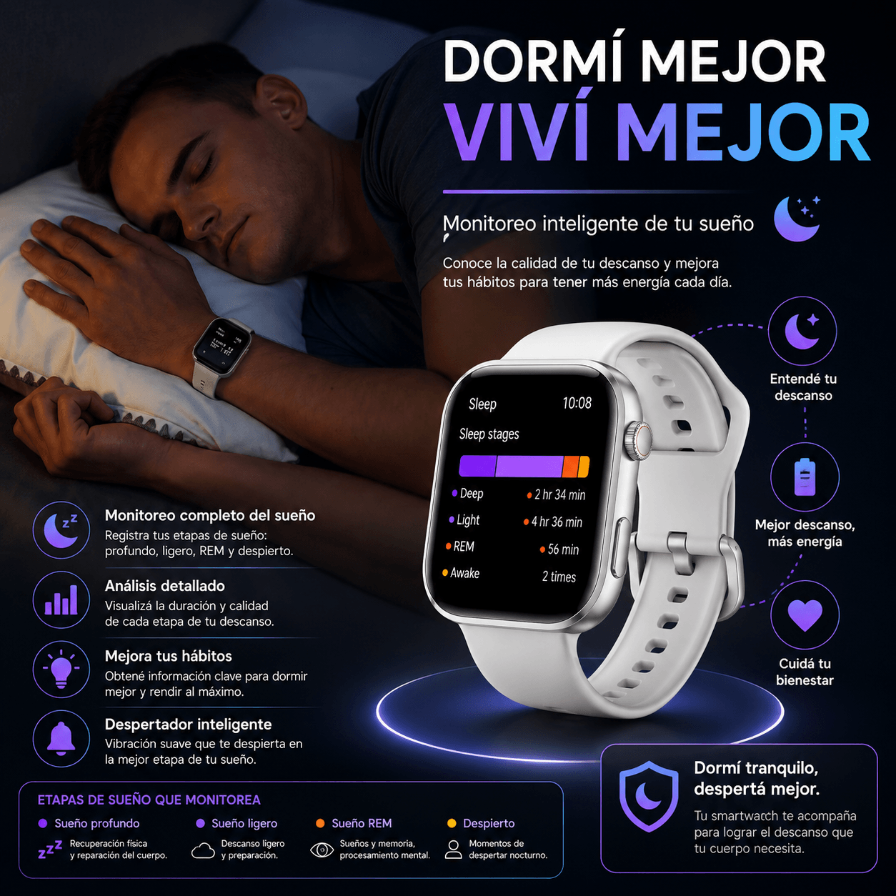 Smartwatch HONOR CHOICE Watch 2i AMOLED 1.85" con Llamadas Bluetooth — imagen 8