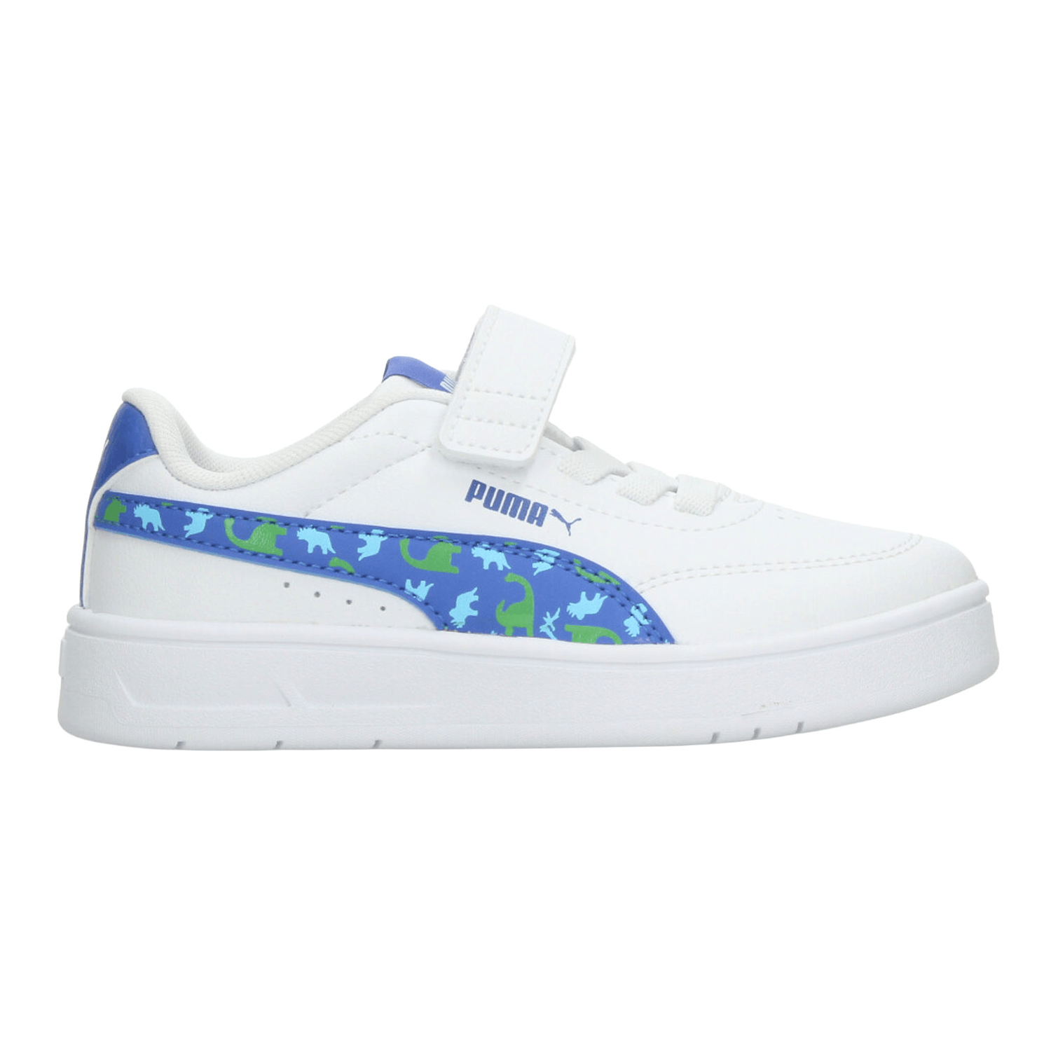 Tenis Puma Court Classic Clean Niño Azul Casual Infantil T16-22 — imagen 2