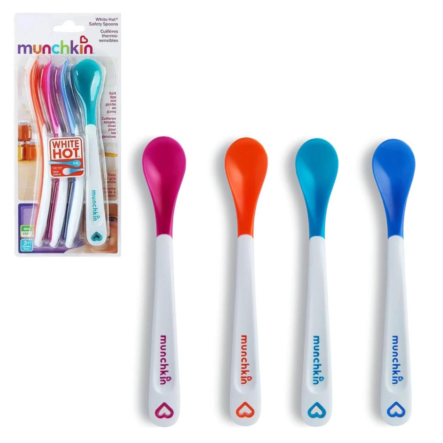 Munchkin White Hot - Cucharas De Seguridad Para Bebés, Color — imagen 1