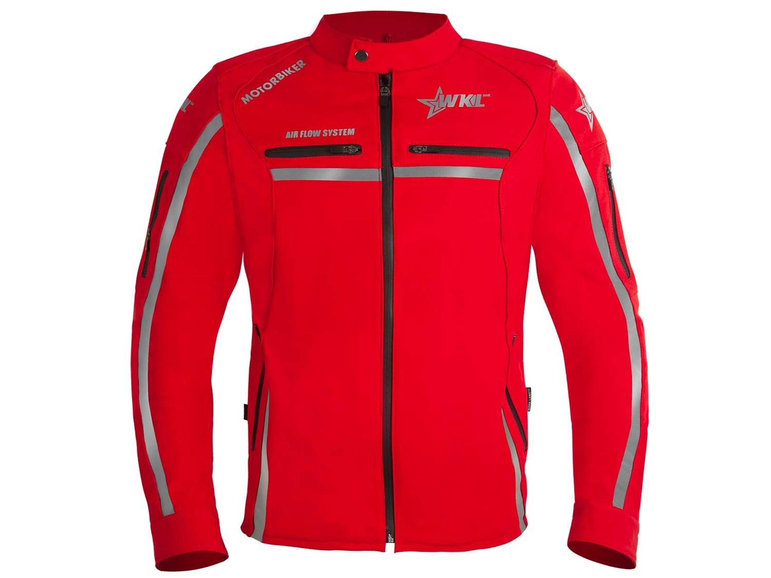 Chamarra Moto Hombre Impermeable Biker Protecciones Wkl 65R — imagen 1