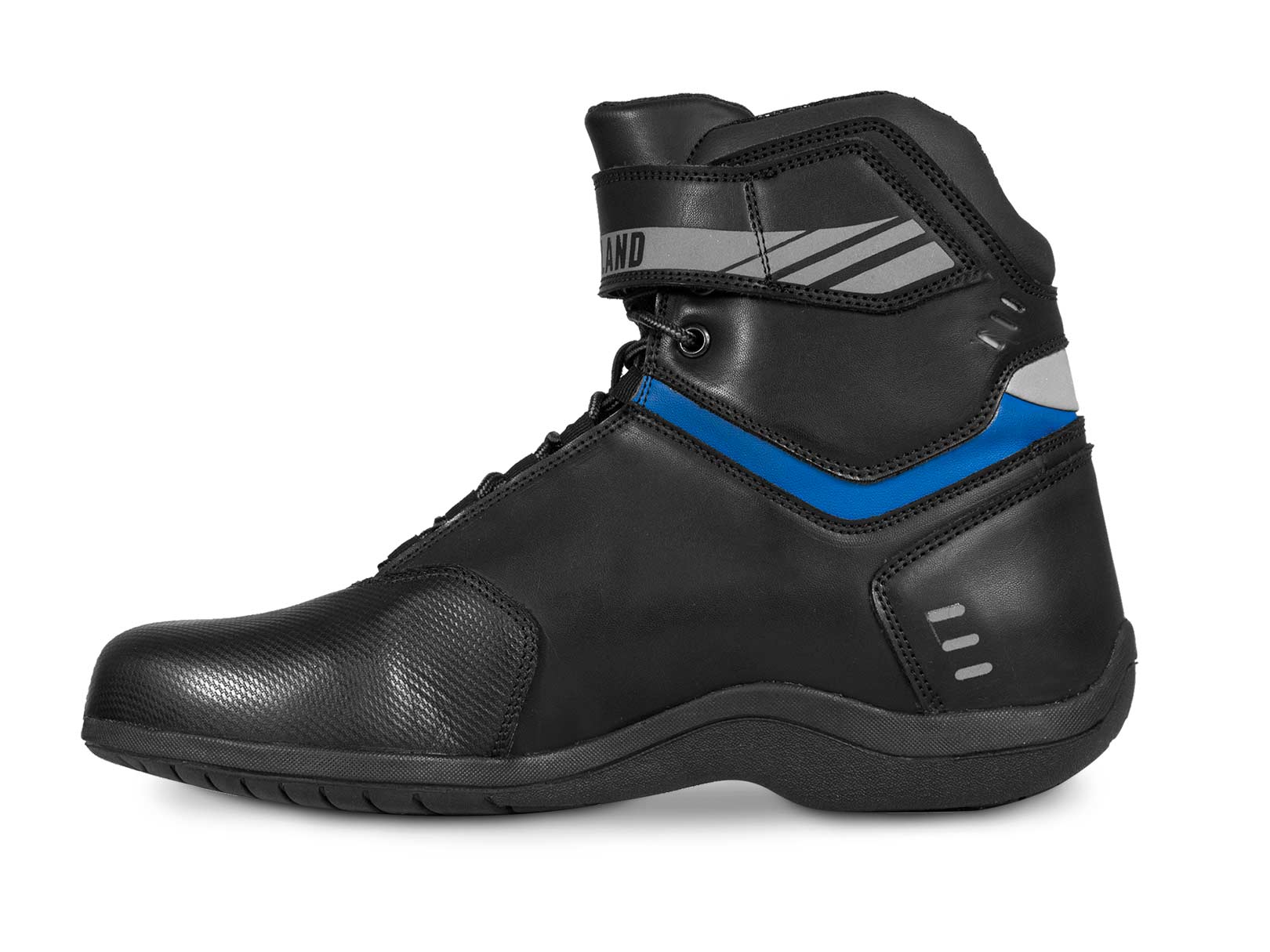 Botas hombre motociclista biker touring WKL 80016 Negro Azul — imagen 13