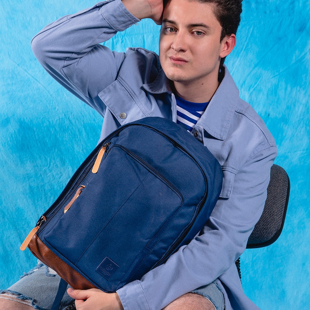 Mochila para laptop CoolCapital Berlin 15" pulgadas Azul — imagen 3