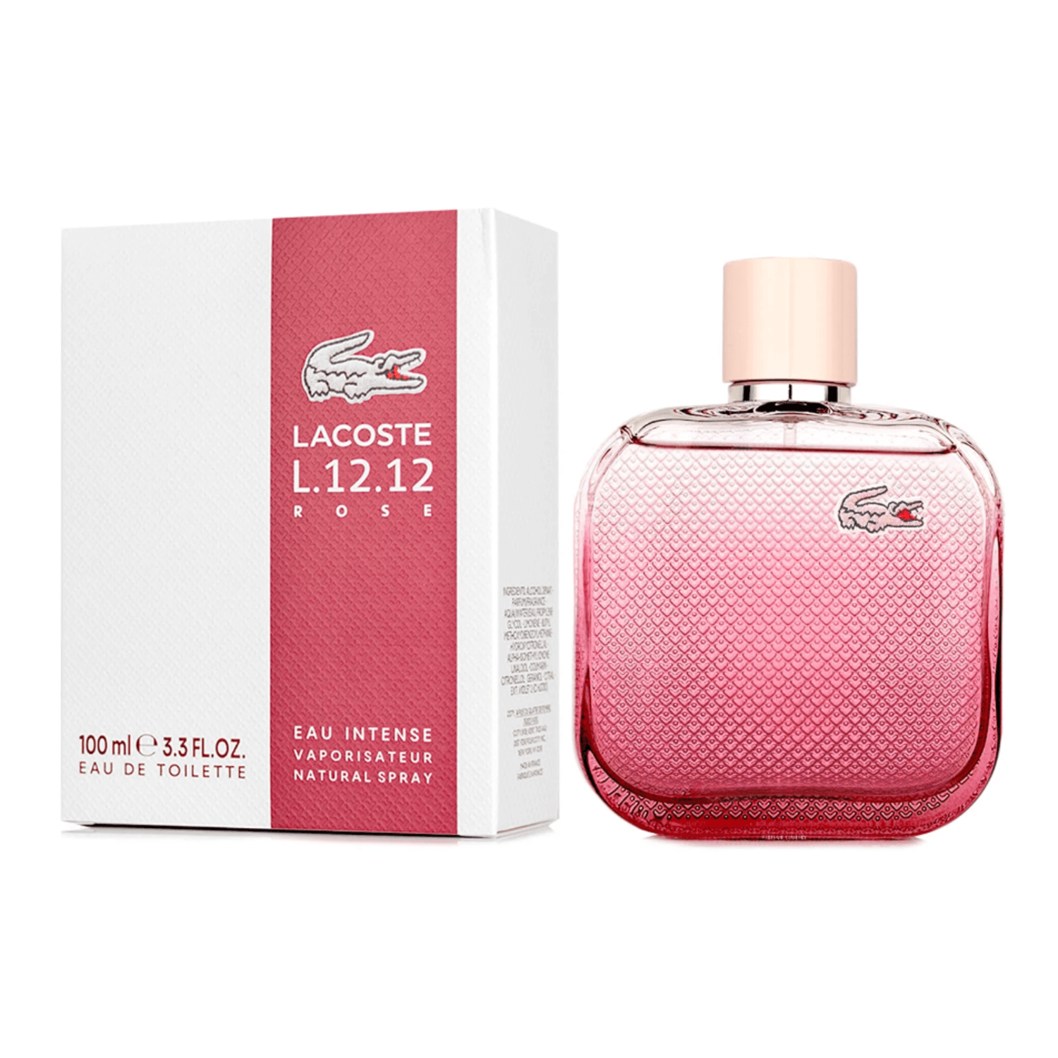 LACOSTE L.12.12. ROSE EAU INTENSE EDT 100 ML DAMA — imagen 3