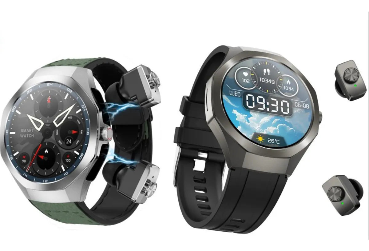 SmartWatch Gtide Series R9 Edge Inteligente Con Audífonos (Plateado) – Tecnología 2 en 1 — imagen 3