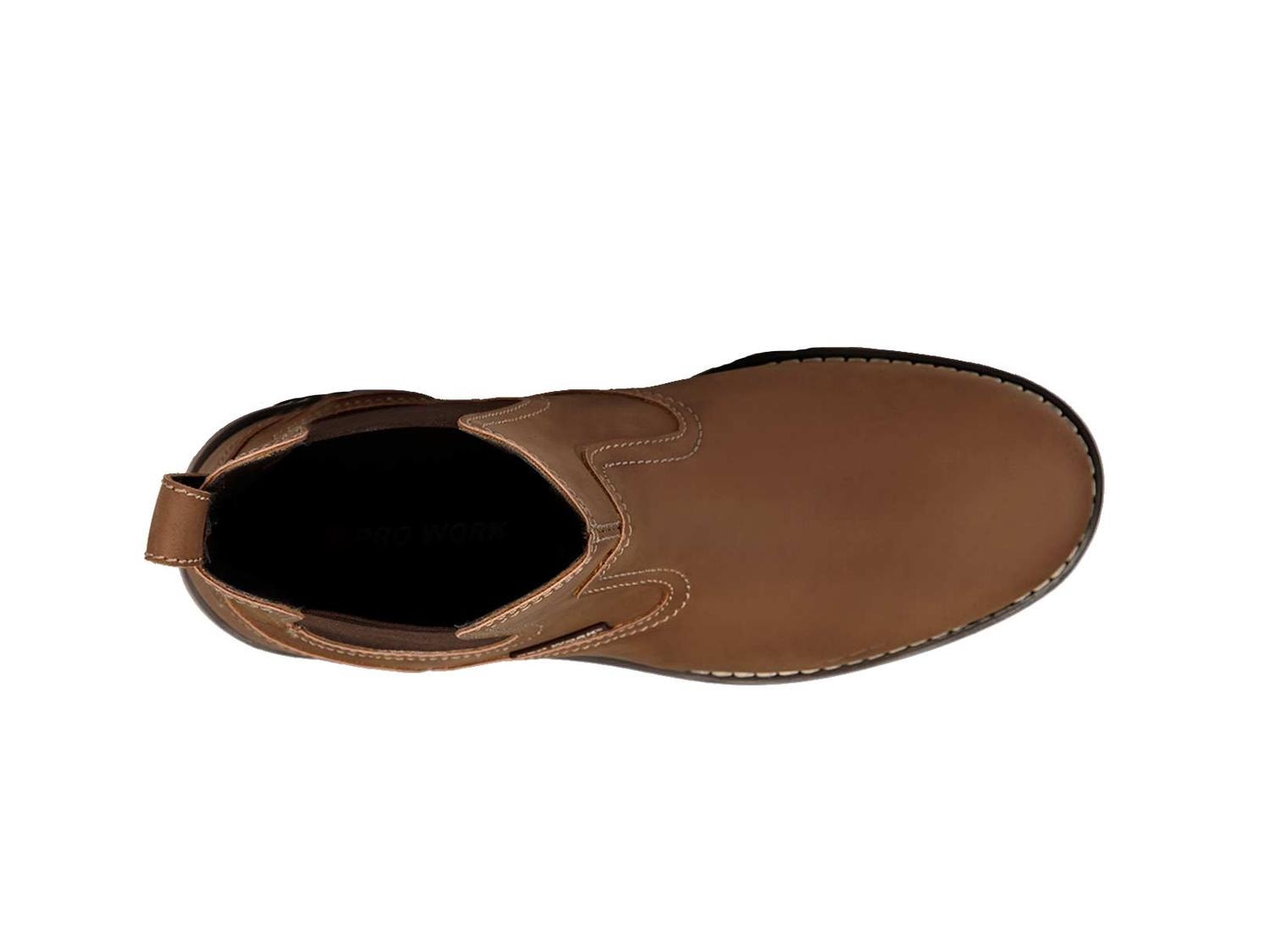 Bota hombre casual Vestir botin PRO WORK 89705 coax Canela — imagen 7