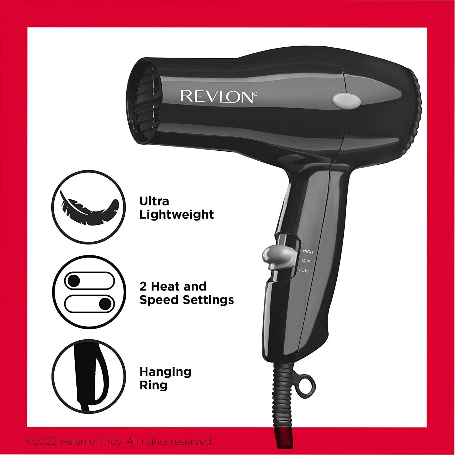 Secadora De Cabello Revlon Compacta 1875w Ultra Ligera Viaje — imagen 3