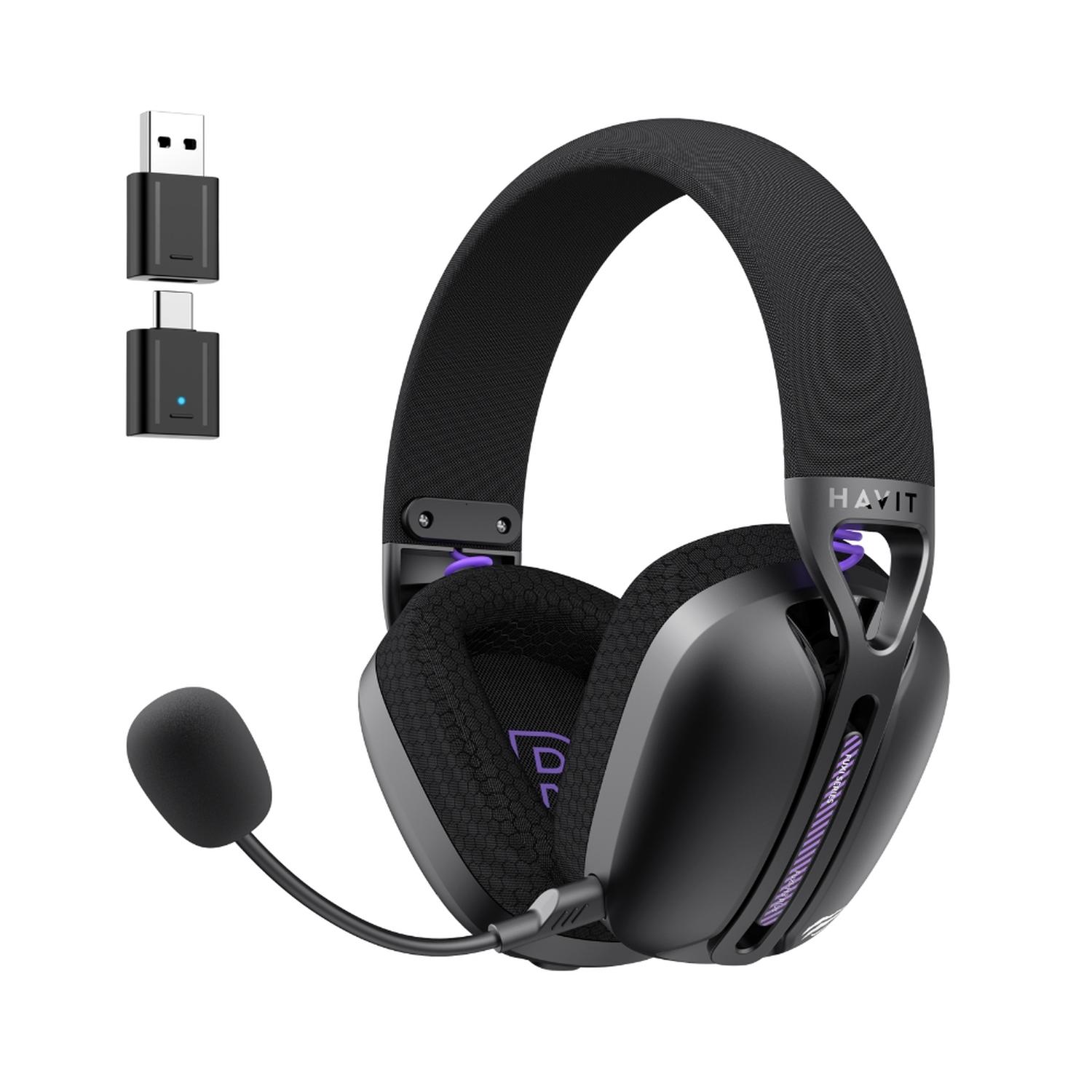 Audífonos Havit Gamenote Fuxi-H3 Gaming Inalámbrico 30hrs — imagen 2