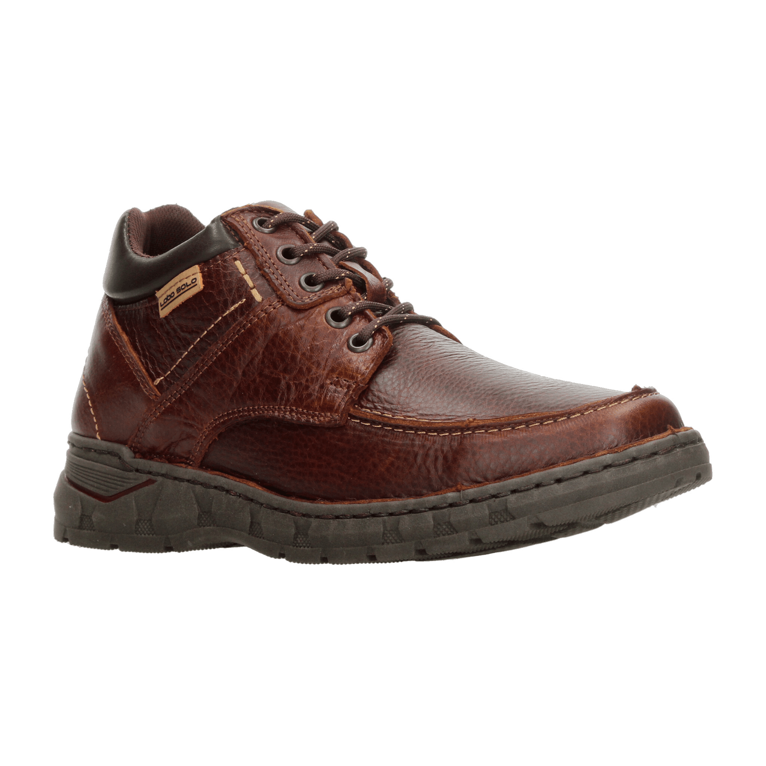 Bota Lobo Solo Hombre Casual Artesanal Cintas Café Caballero — imagen 2