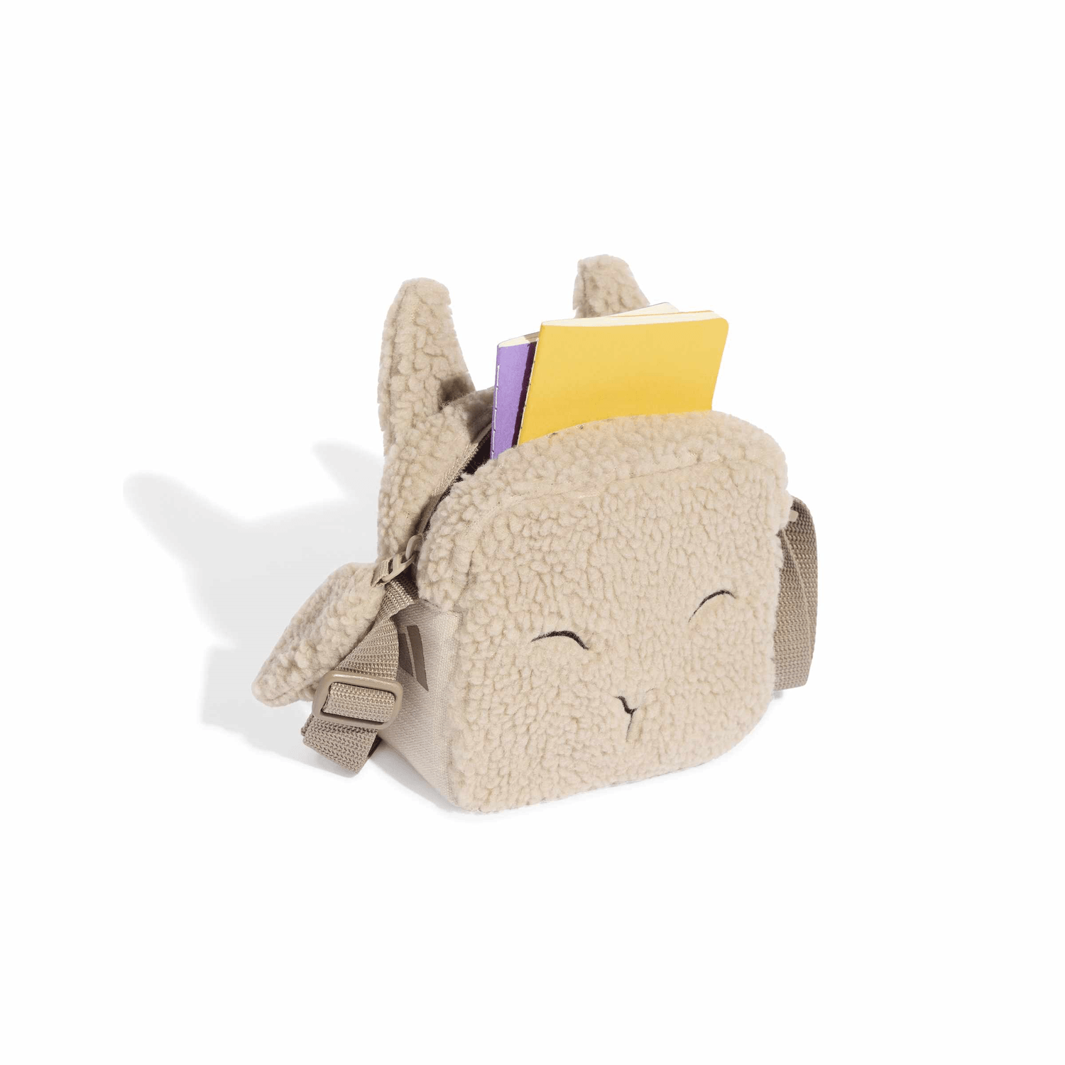 Bolsa Adidas Fleece Kids Niña Café Personaje Infantil — imagen 3