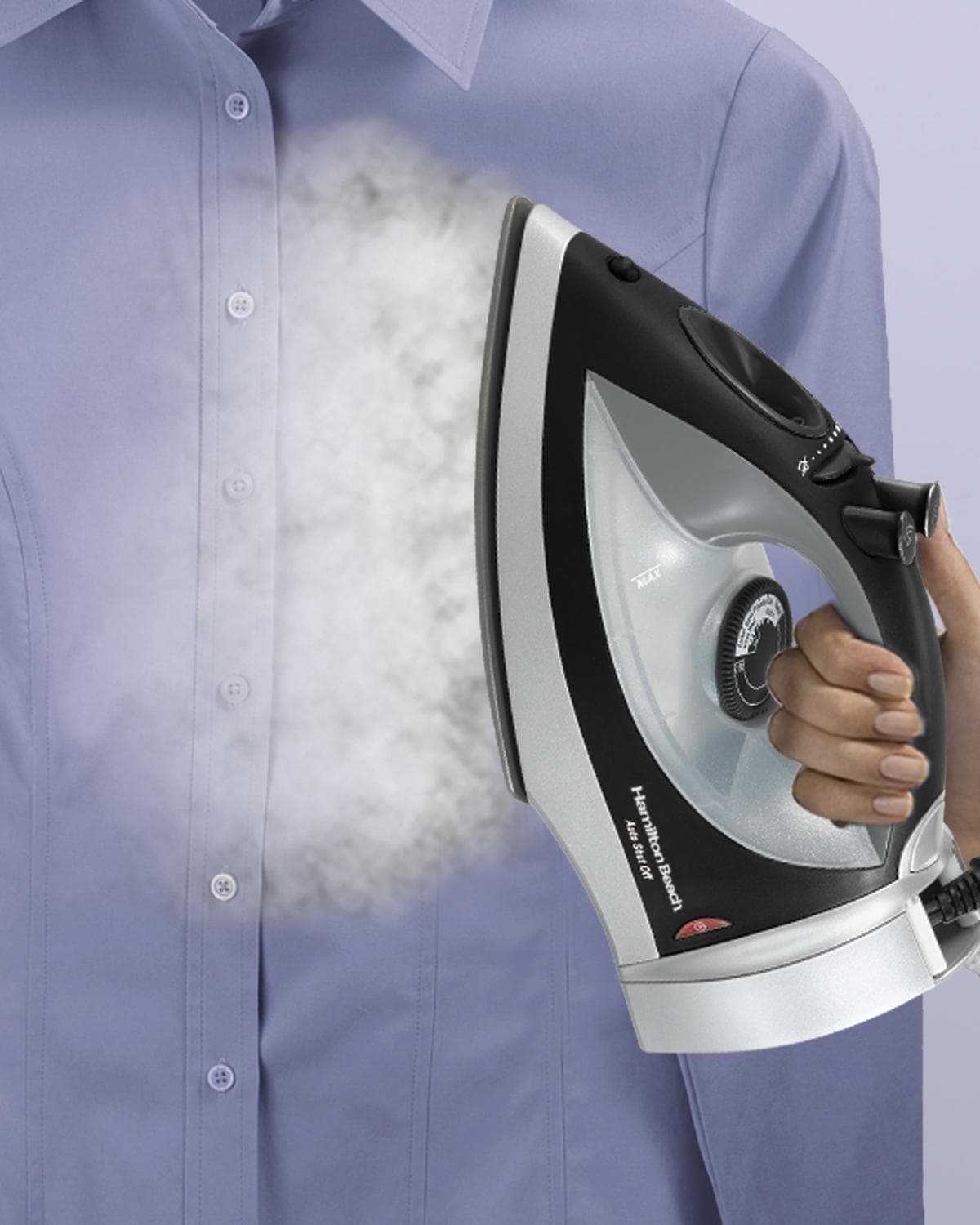 Plancha De Vapor Hamilton Beach 14210r Suela Antiadeherente — imagen 4