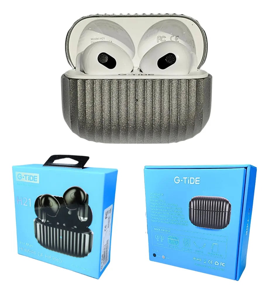 1HORA BOC062 Bocina Subwoofer (negro) y Audifonos G-tide H21 (plata) — imagen 11