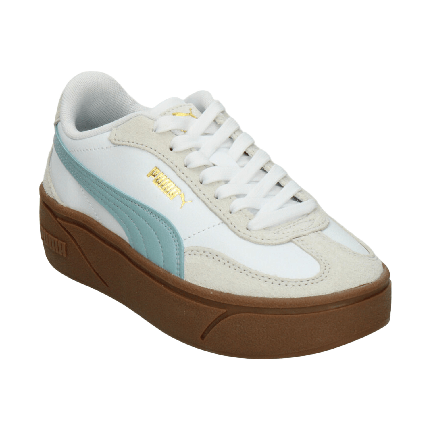 Tenis Puma Club II Dama Casual Plataforma Blanco Azul Mujer — imagen 5