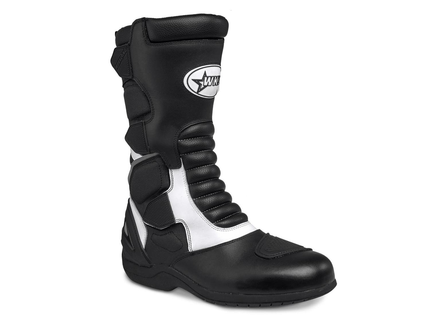 Botas Biker Hombre Doble proposito Moto Workland 009 Blanco — imagen 1
