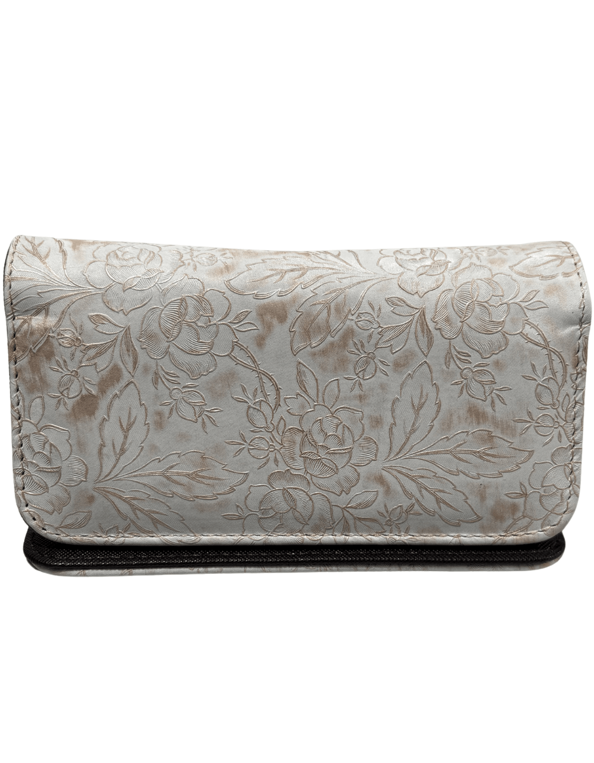 Cartera De Dama Piel Legitima Genuina Ternera Grabada Pequeña Mini — imagen 15