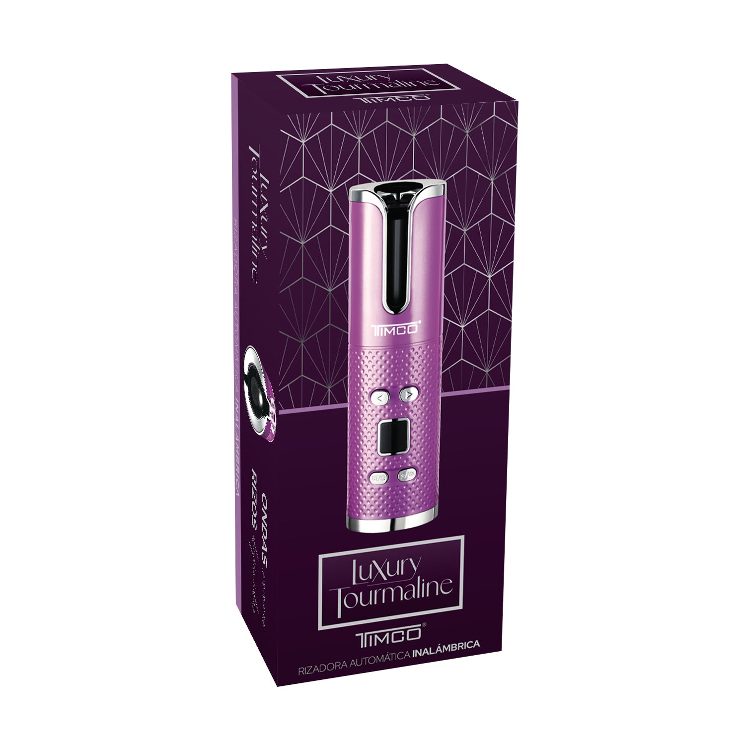 Tenaza Rizadora Automática Inalámbrica Luxury Tourmaline Barril 3X Ceramica Timco TDL282 — imagen 4