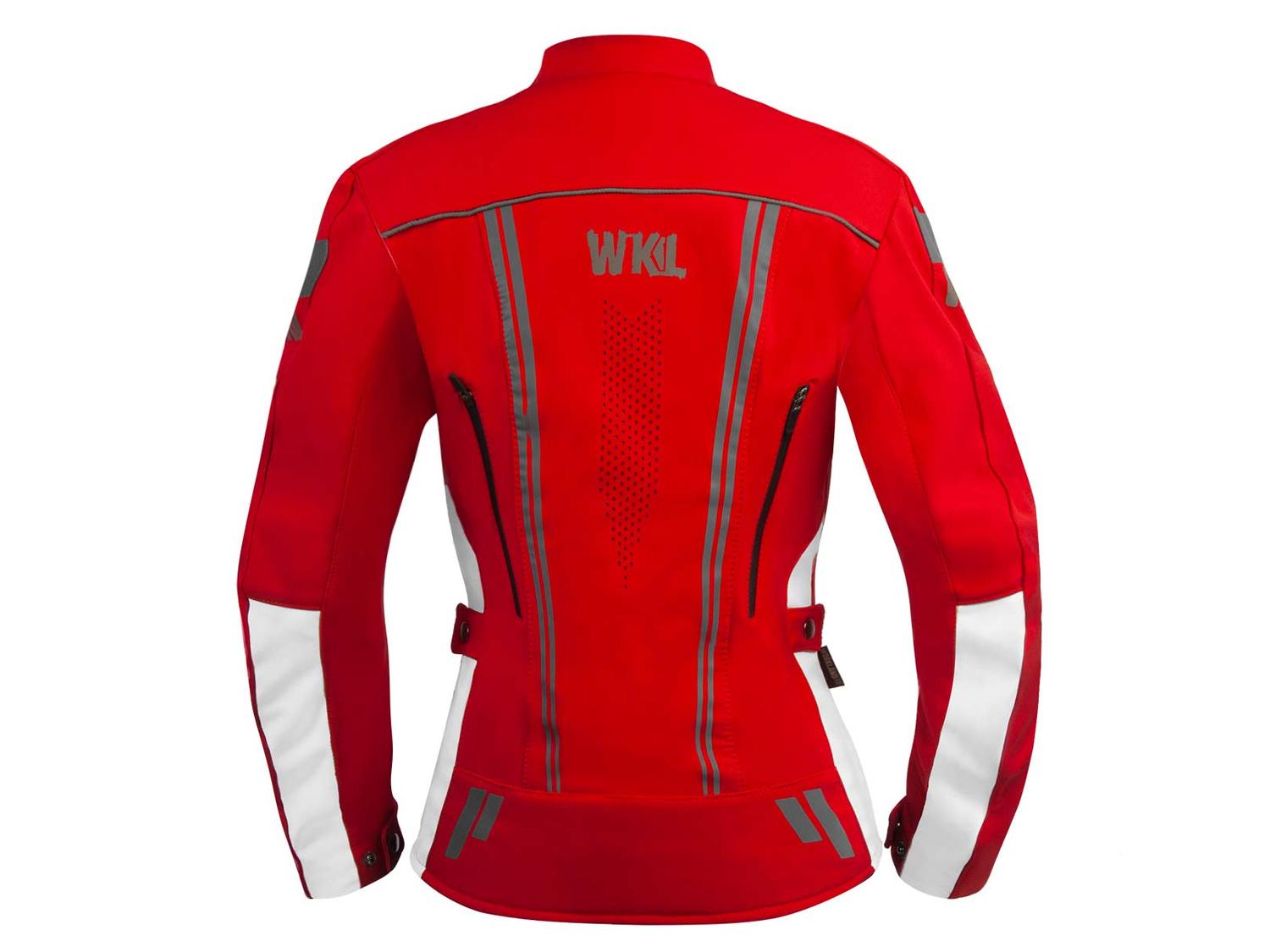 Chamarra moto mujer impermeable protecciones biker WKL 85 RO — imagen 5