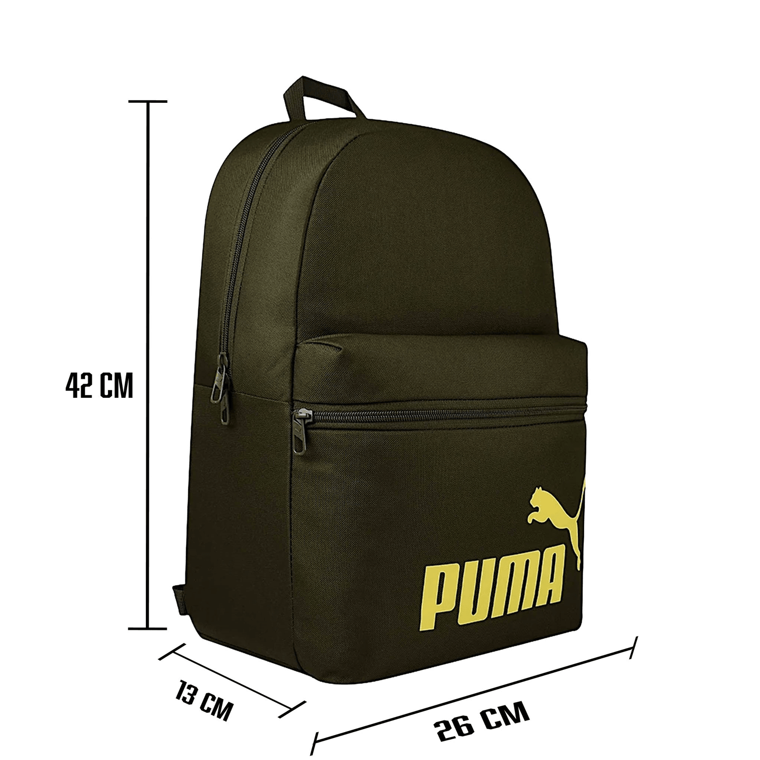 Mochila Puma Phase Escolar Ligera Original Olivo Unisex 15L — imagen 5