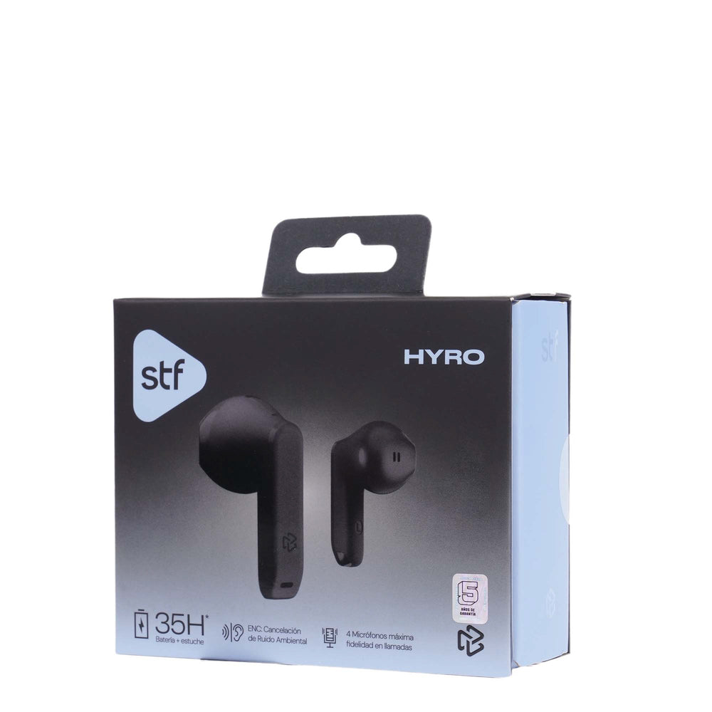 Audífonos Inalámbricos Tws HYRO STF 36hrs Uso ENC Negro — imagen 12