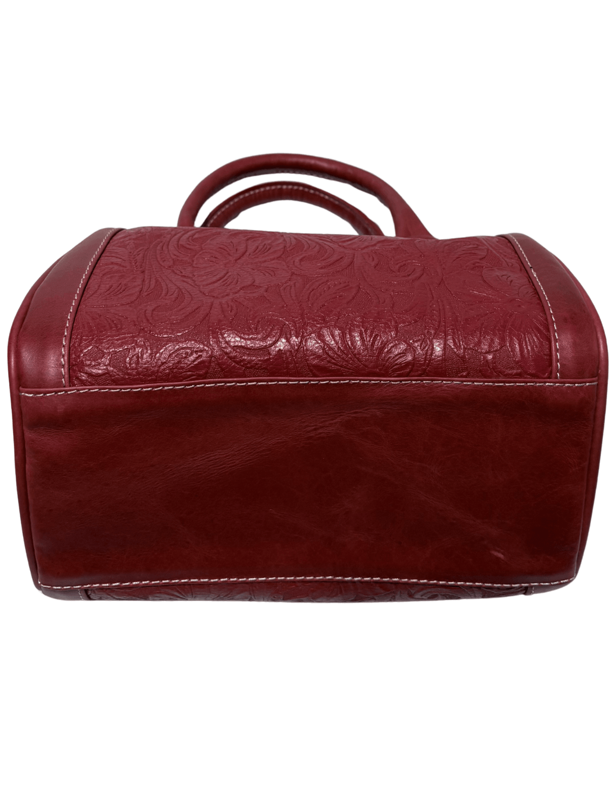 Bolsa Tipo Baúl Mini De Piel Legitima Grabada Dama Asa Adicional — imagen 9
