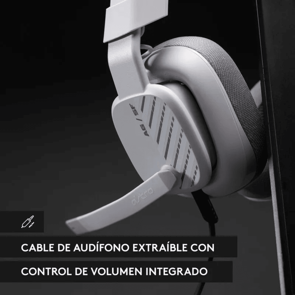 Audifonos Inalambricos Logitech Astro Gaming A10 Starkiller Over-Ear - Gris — imagen 7