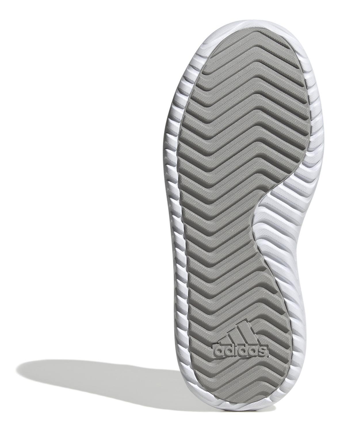 Tenis adidas Mujer Grand Court Plataforma Gris Con Blanco — imagen 10