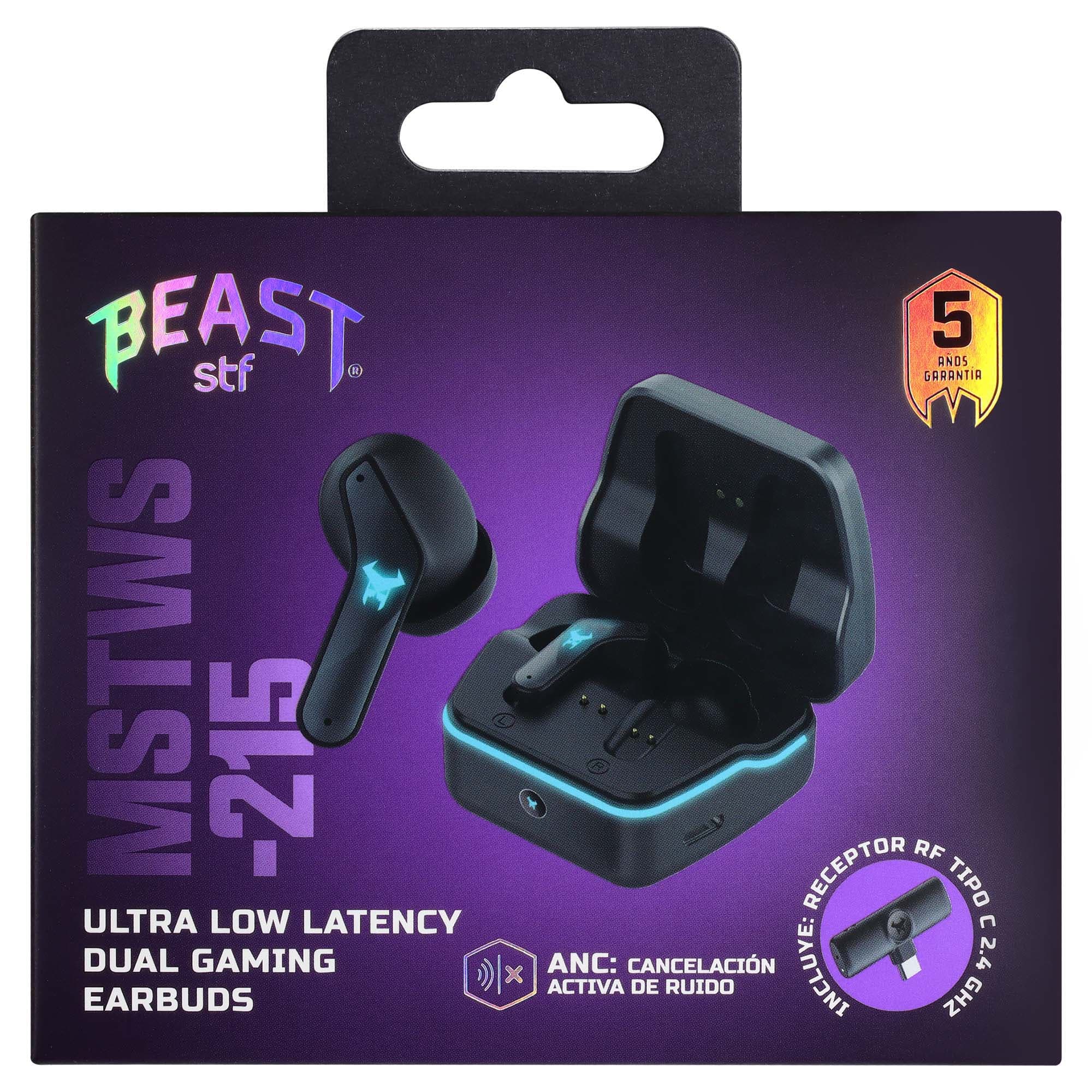 Audífonos Inalámbricos TWS Gamer MSTWS-215 Negro Doble Conexión, Sonido HD y Baja Latencia — imagen 15