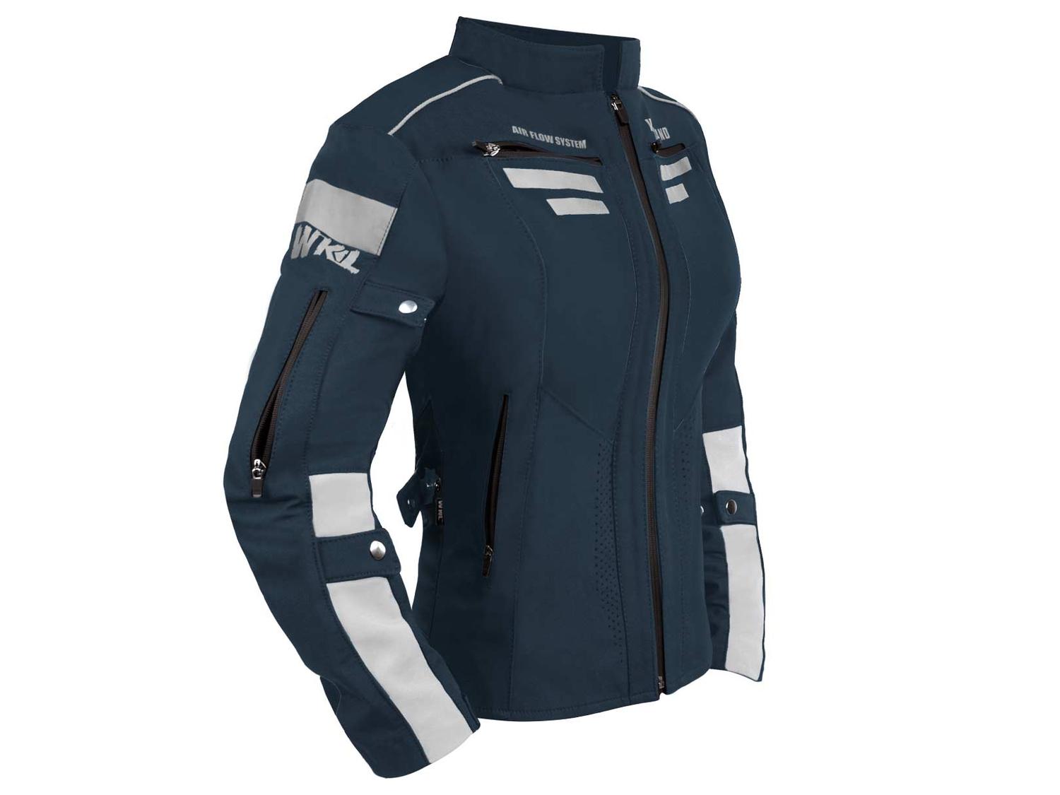 Chamarra moto mujer impermeable protecciones biker WKL 85 AM — imagen 3